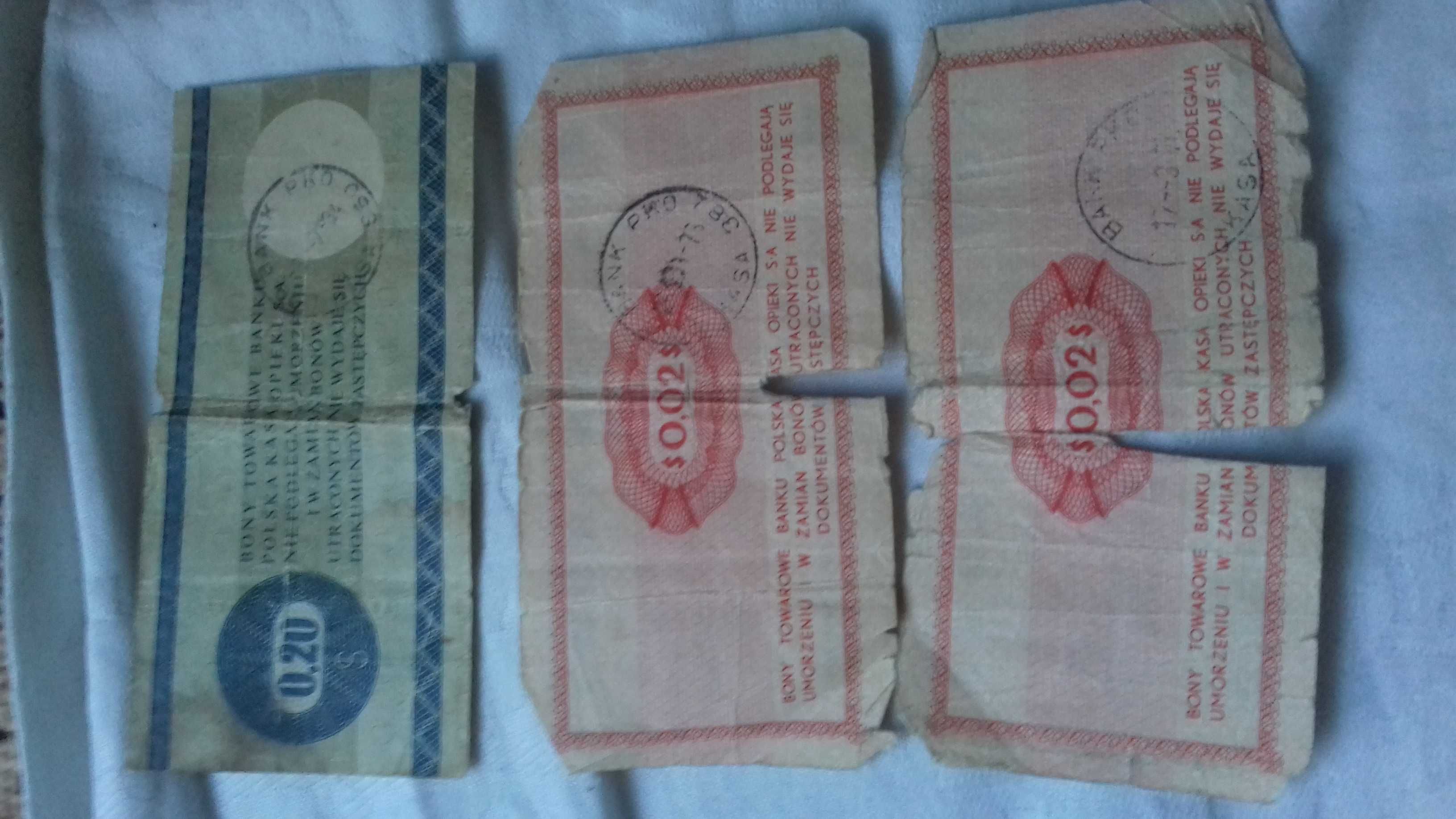 Bon Towarowy  20 centów  1979 r + gratis