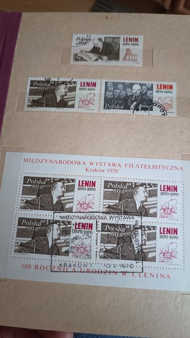 Klasery ze znaczkami PRL 9 tomów