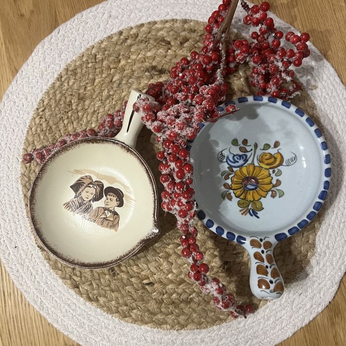 Кераміка, емність для снеків,Франція, вінтаж, ручний розпис