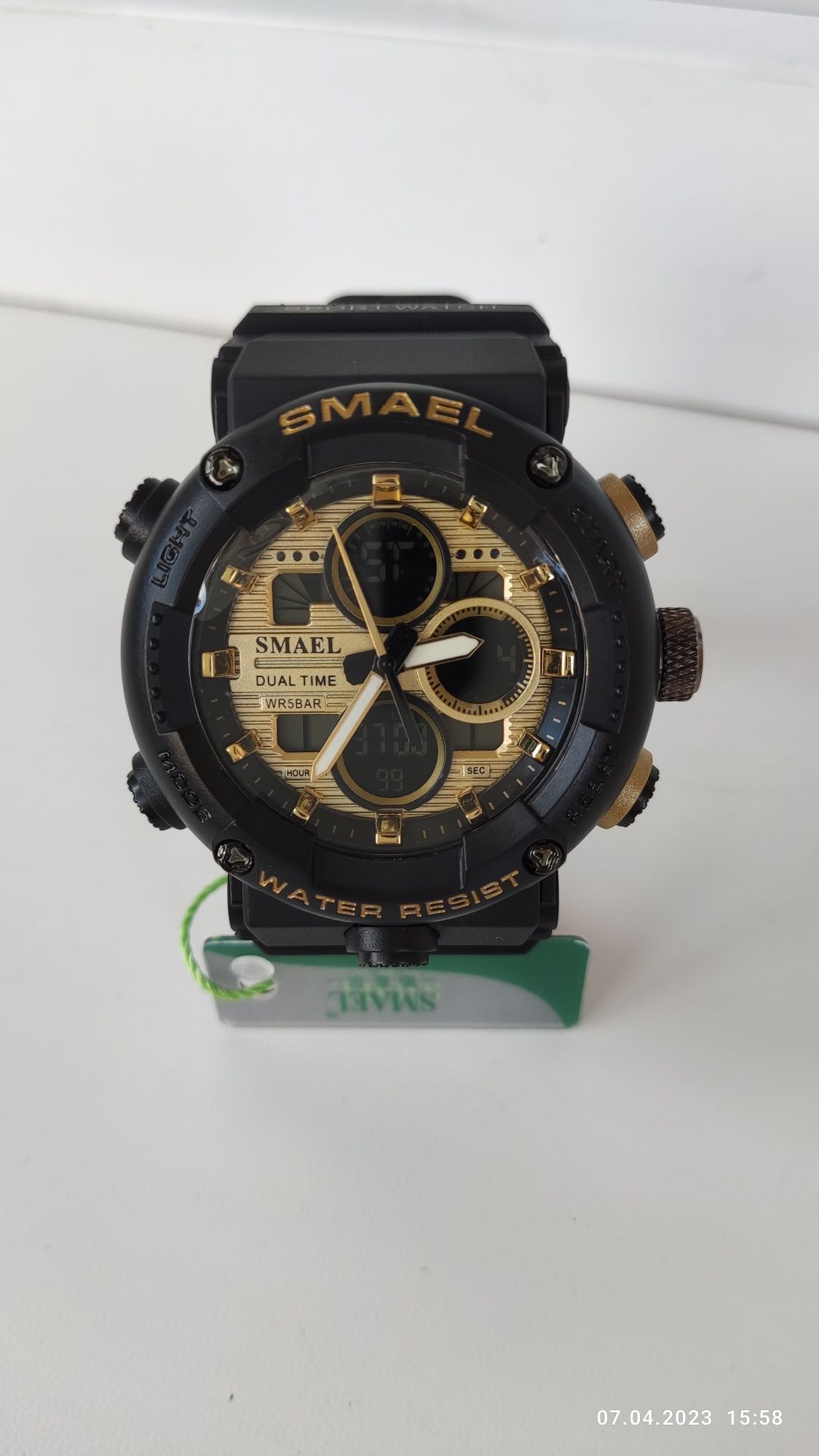 Мужские спортивные наручные часы SMAEL, чоловічий спортивний годинник