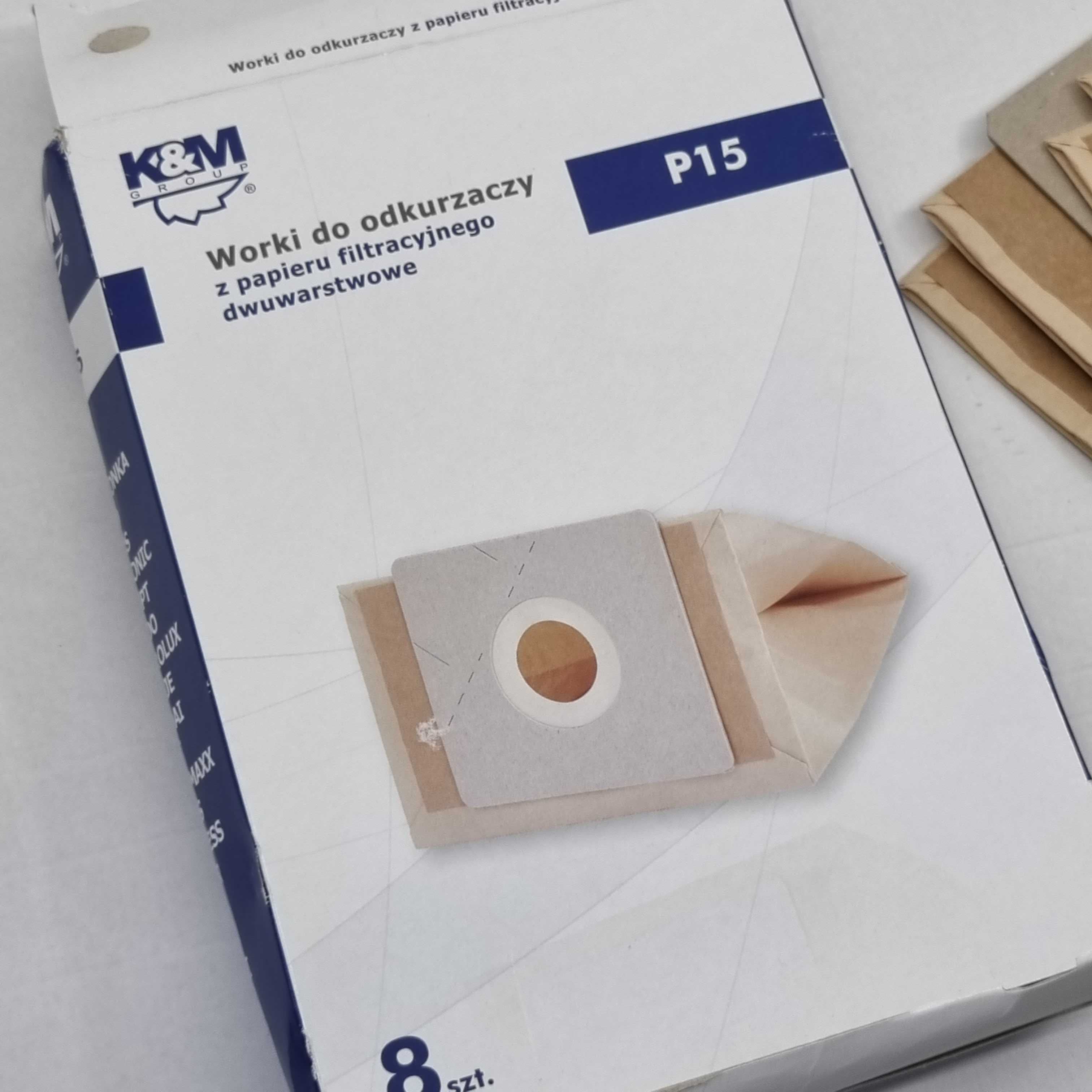 Worki do odkurzacza P15 uniwersalne papierowe 6szt.