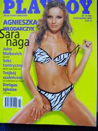 Playboy Nr 10 Październik 2000 front  Agnieszka włodarczyk