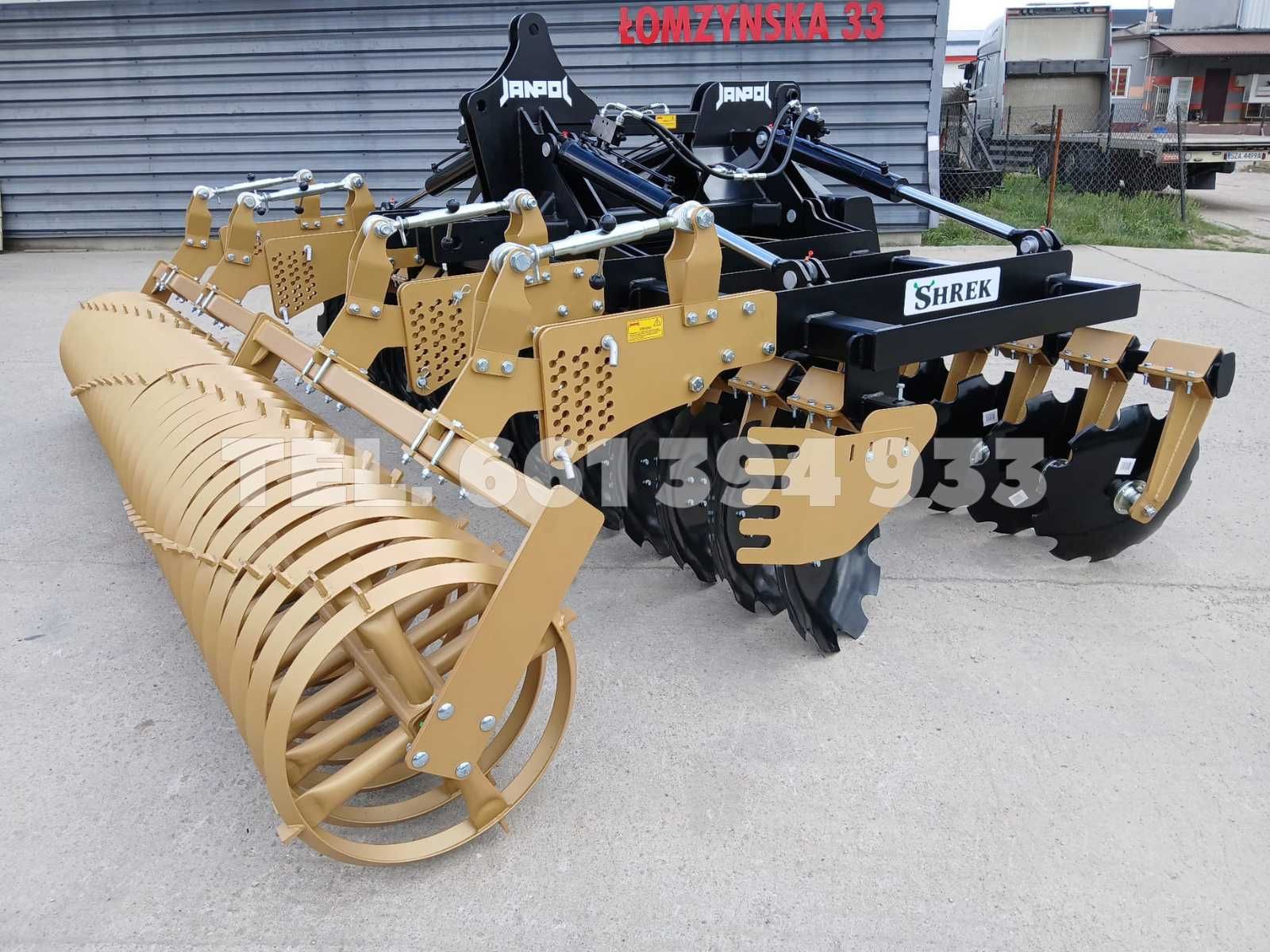 Brona Talerzowa JANPOL SHREK 4m hydrauliczna 560 talerz daszek fi 600!