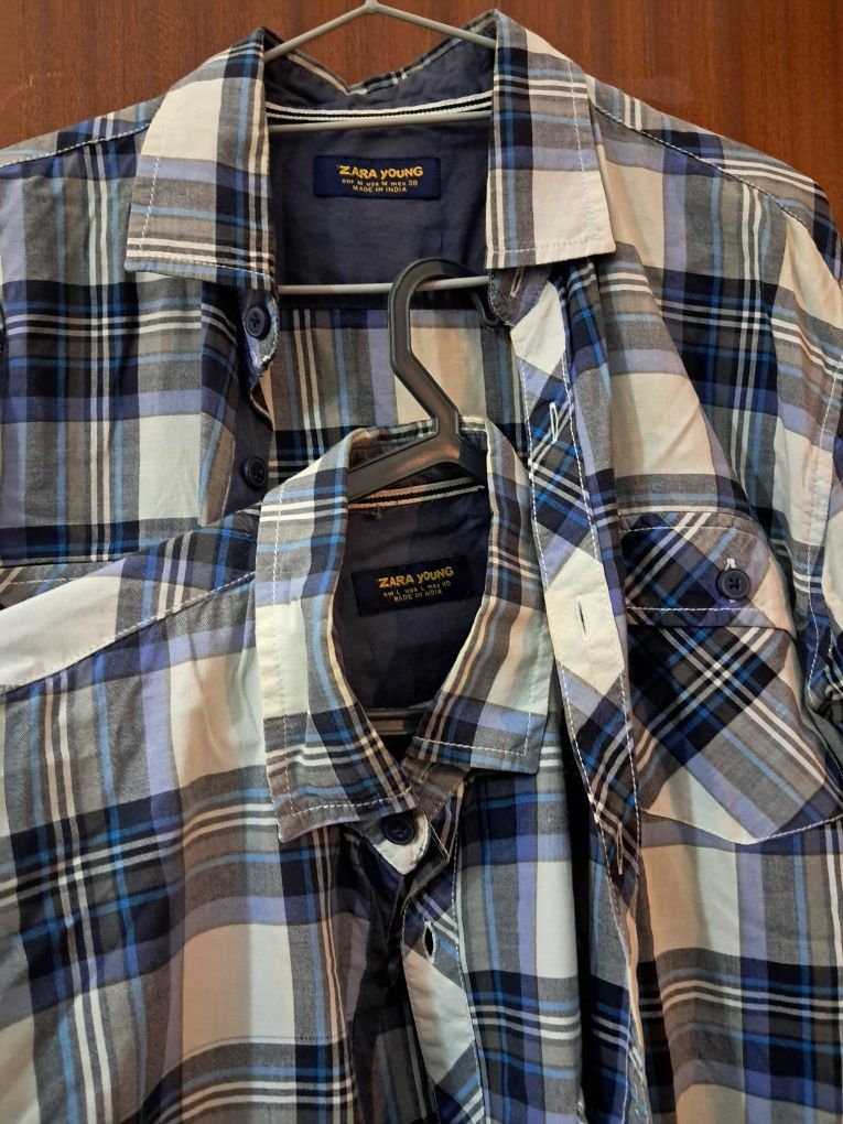 5€ cada camisa xadrêz  da Zara Young