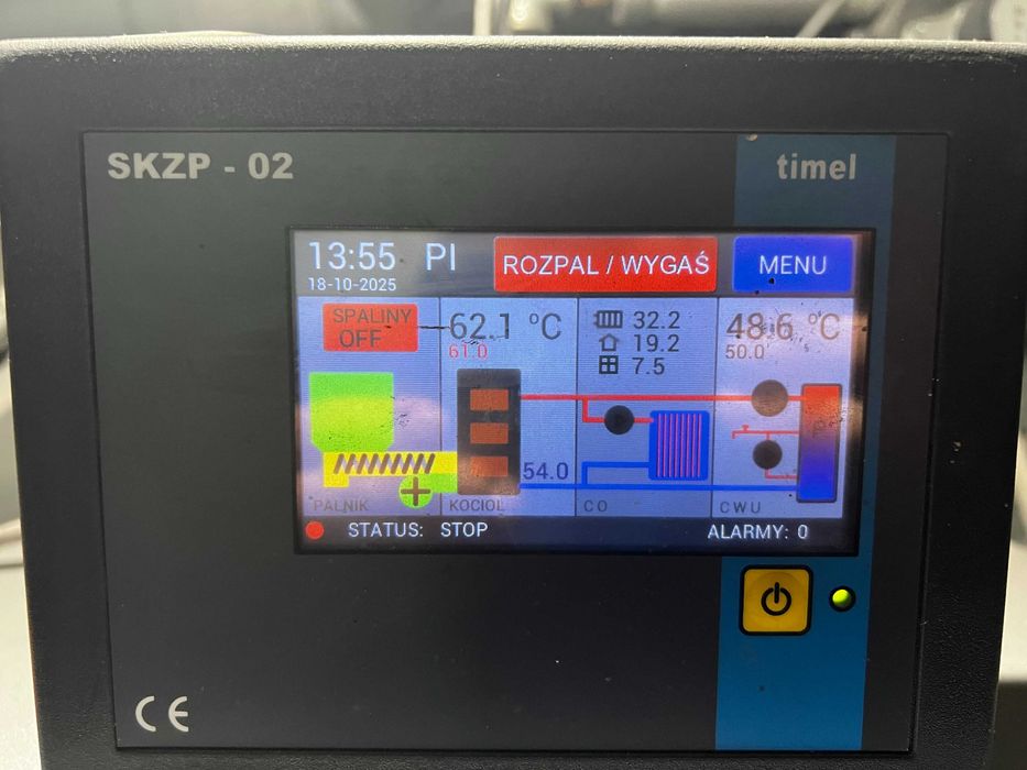 Palnik, podajnik do kotła na ekogroszek+zasobnik+dodatkowy ślimak