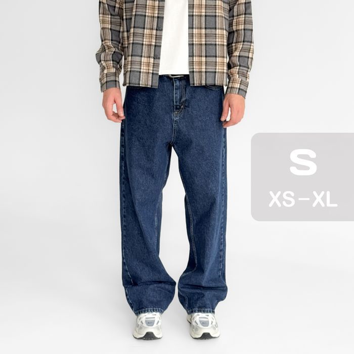 Джинси чоловічі baggy jeans, широкие джинсы мужские реп rap sk8 S