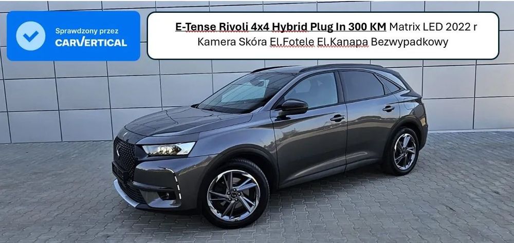 DS Automobiles DS 7 Crossback E-Tense Rivoli 4x4 Matrix LED 300 KM stan wzorowy