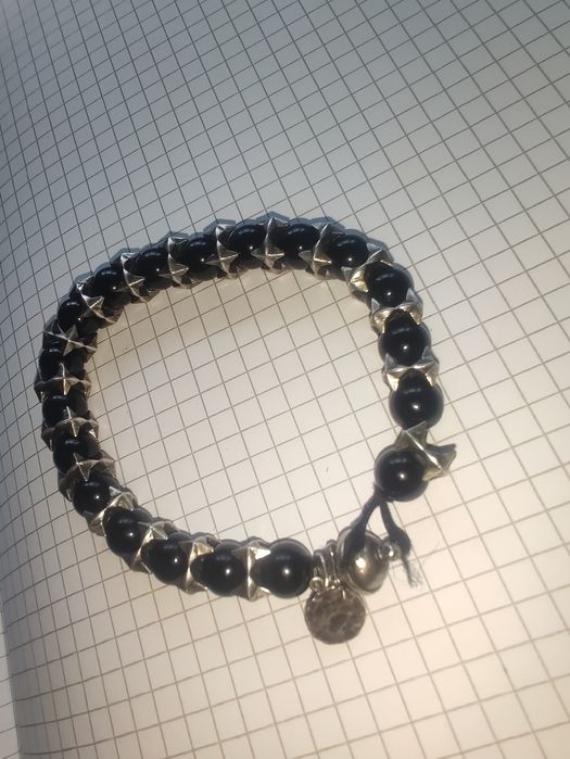 Браслет thuja jewels черный оникс серебро