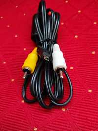 Kabel USB 8pin RCA / 2 x Cinch Video AV przewód do aparatu