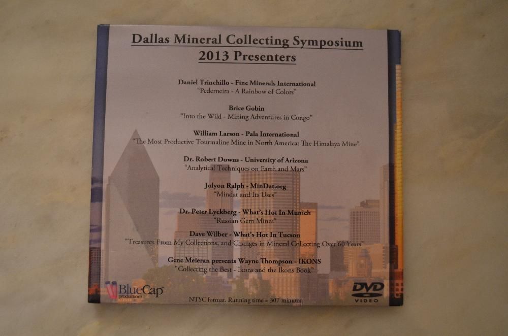 DVD "DALLAS Mineral Collecting Symposium" 2013