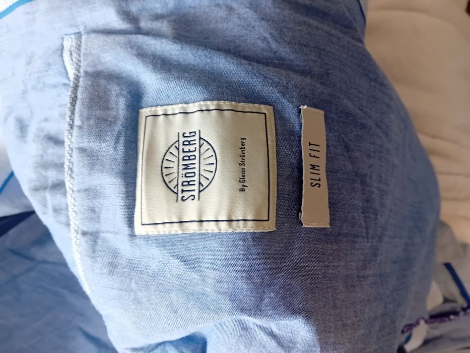 #stromberg marynarka bawełniana niebieska XXL XL