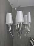 Piękna efektowna lampa wisząca Diablo Azzardo 3+ 3 jak nowa