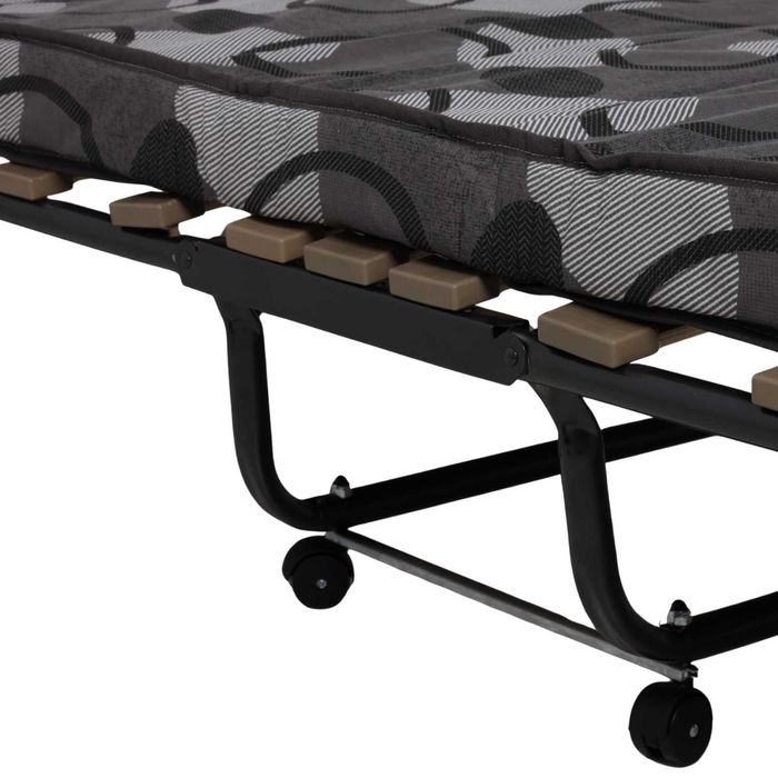 Łóżko Składane Polowe Wytrzymałe Materac 8Cm 80X190CM 140KG Certyfikat