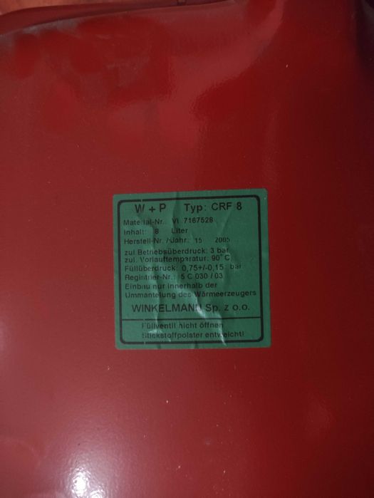 VIESSMANN VITOPEND 100 (WH0A) - naczynie przeponowe