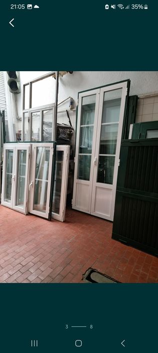 Janelas e portas usadas