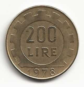 200 Liras de 1978, Republica Italiana