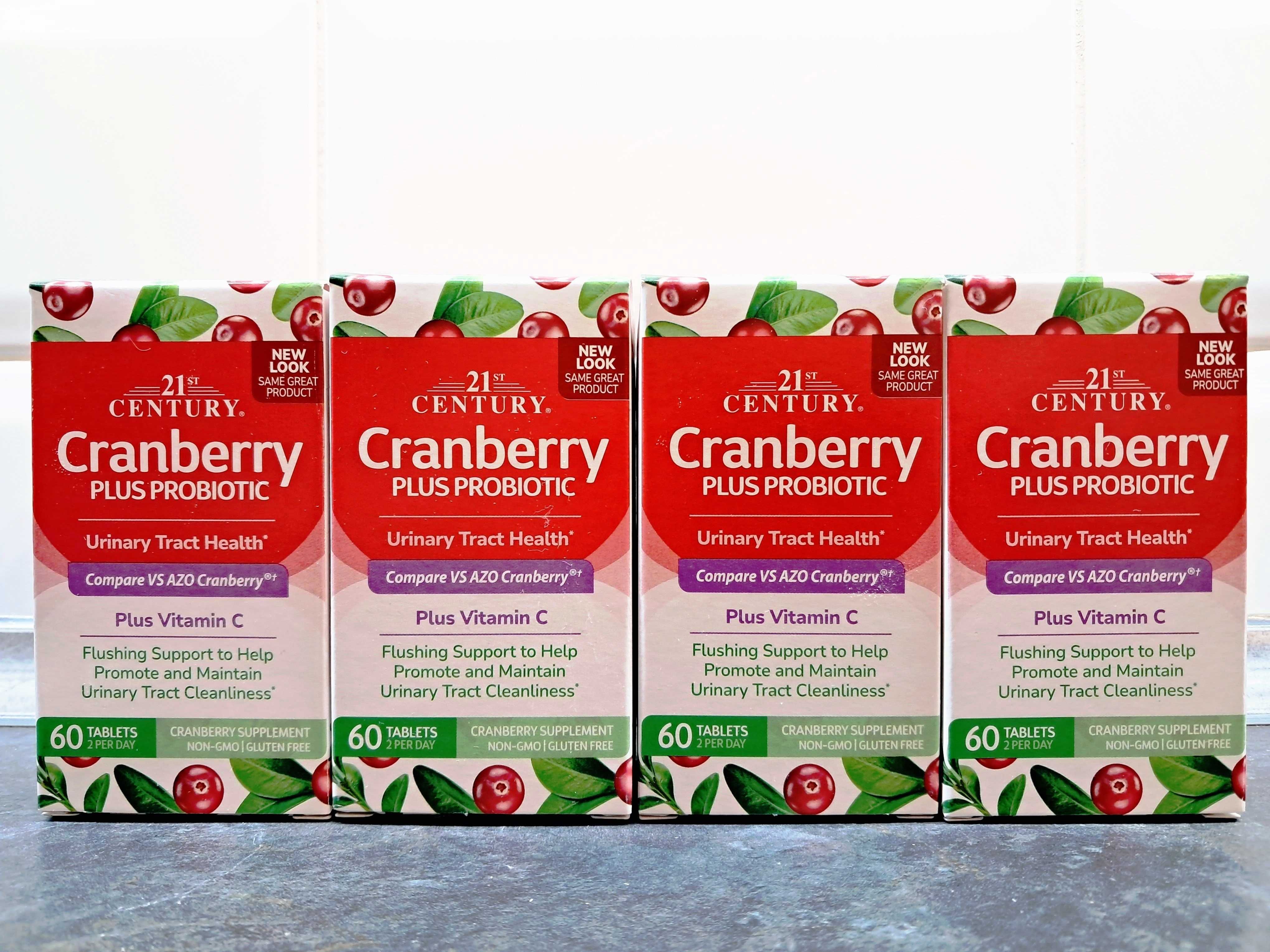 21st Century, Cranberry plus Probiotic (60 таб.), клюква + пробиотики