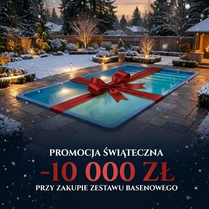 PROMOCJA -10 00zł! | Basen ogrodowy CUBE LINE 6,50x3,70x1,55 MONTAŻ