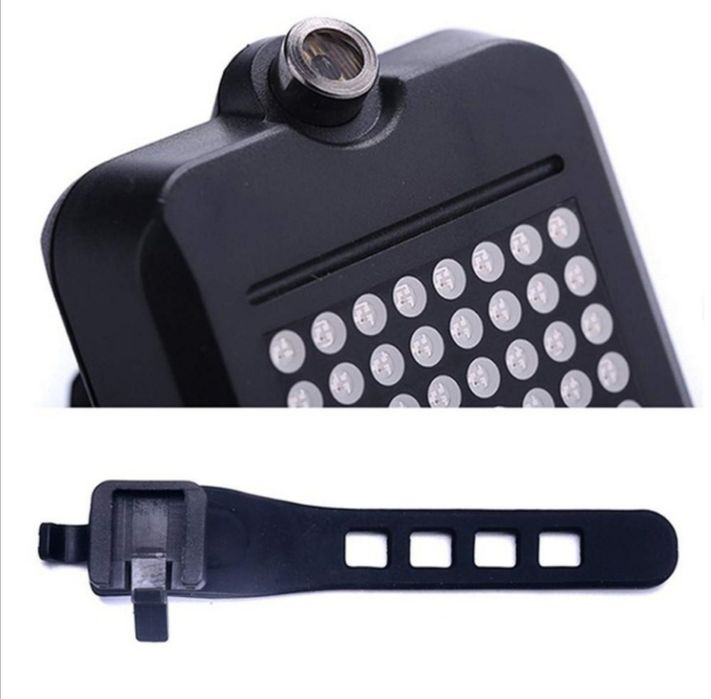 Led inteligent bike pisca, stop - presença -  carrega usb