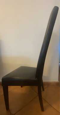 Krzesła prawdziwa skóra wysokie sprzedam