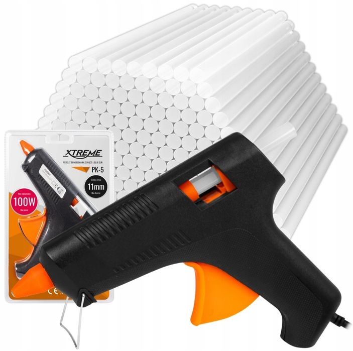 Mocny pistolet do kleju klejenia na gorąco olejarka + Dużo kleju