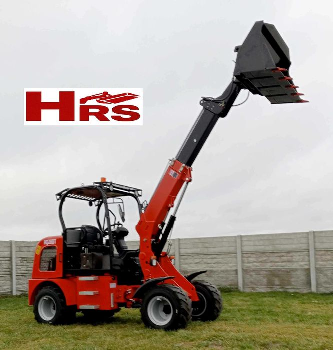 Nowa mini ładowarka teleskopowa HQ280T udźwig 1200kg kabina otwarta