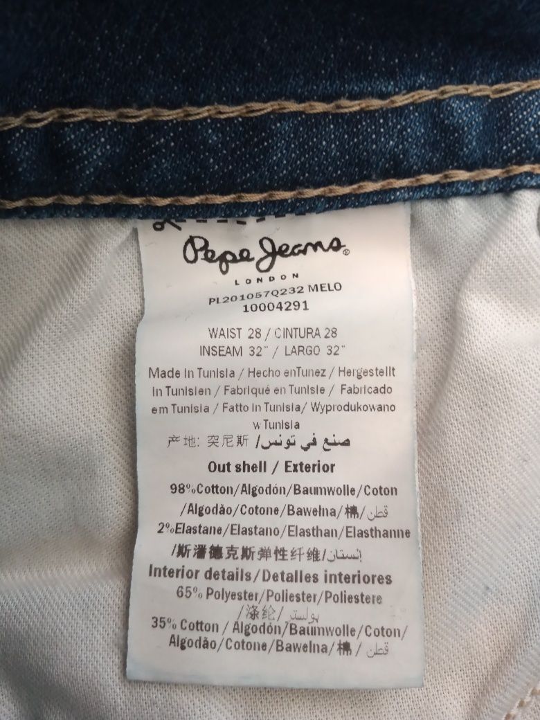 Jeansy Pepe Jeans z niskim stanem