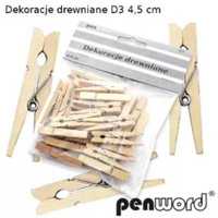 Klamerki drewniane 4,5cm 24szt