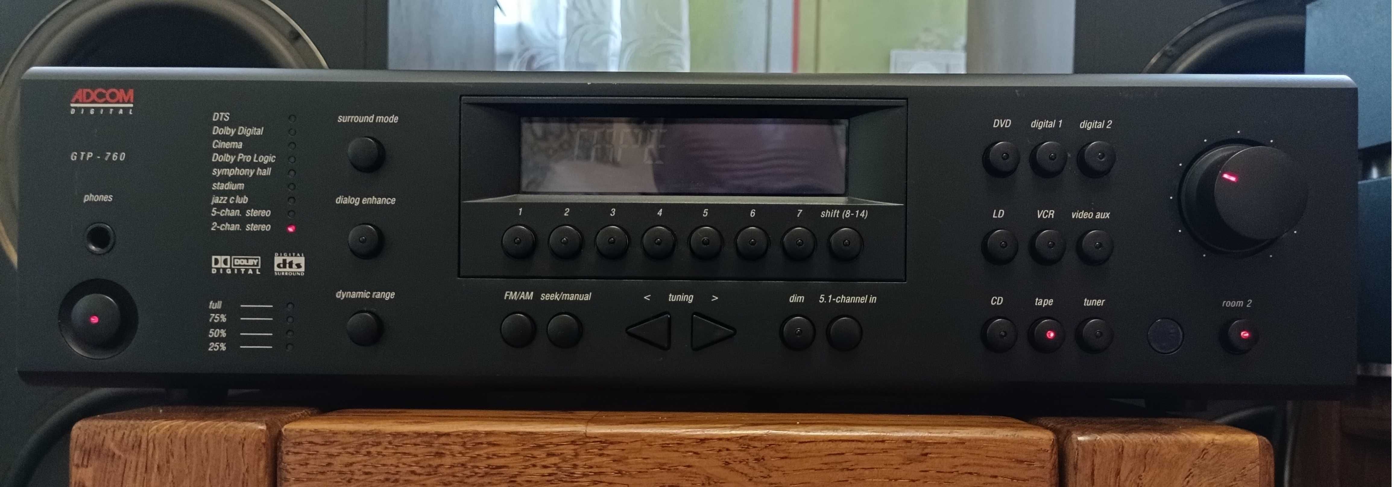 Предусилитель AV процессор Adcom GTP-760  с ДУ обмен
