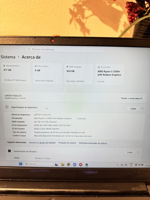 Poratil Lenovo gaming | ryzen5 RTX 2050|