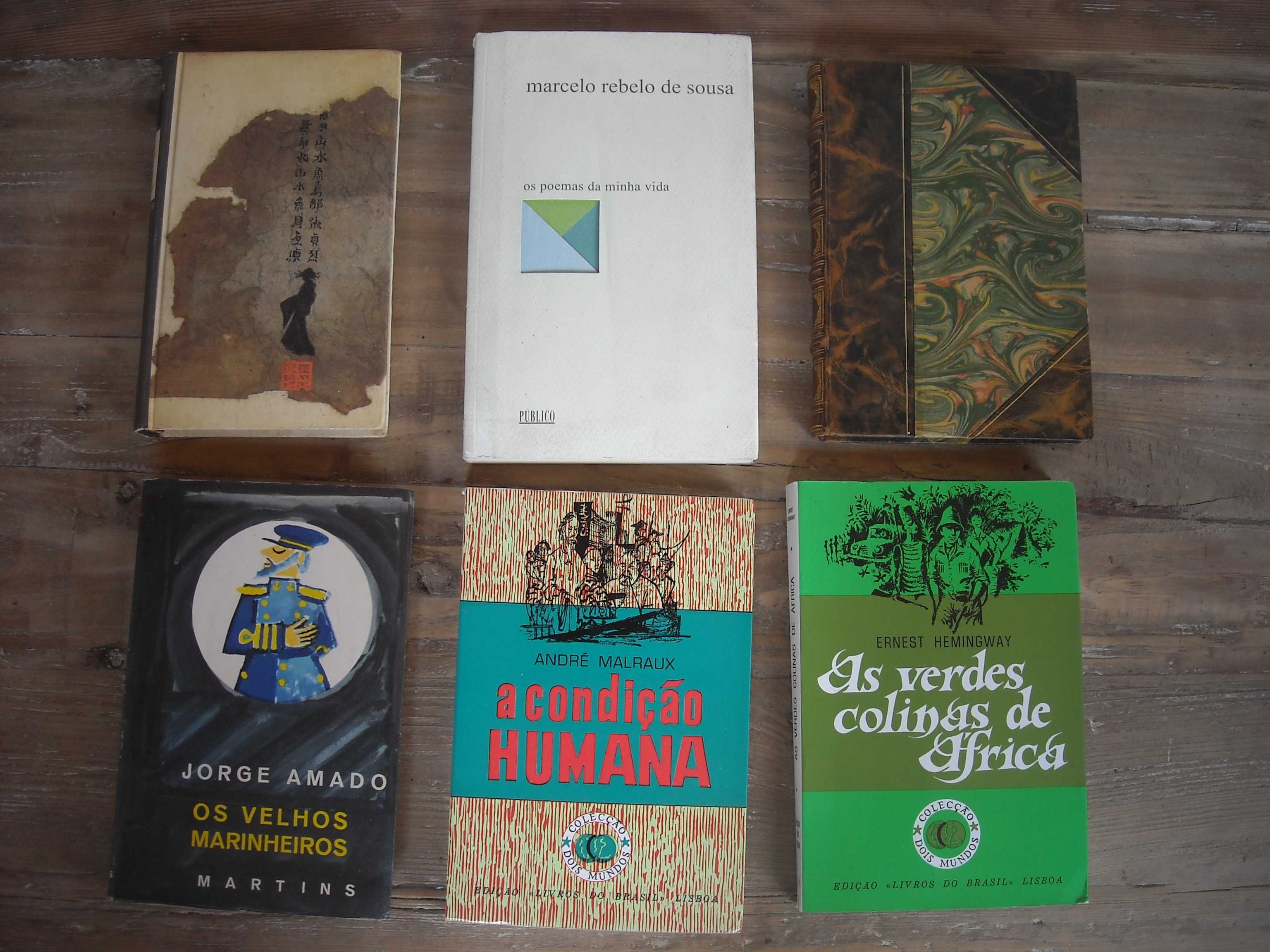 Livros Cesario Verde, Burgess, Amado, Rebelo Sousa, Malraux, Hemingway