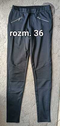 Czarne legginsy rozm 36