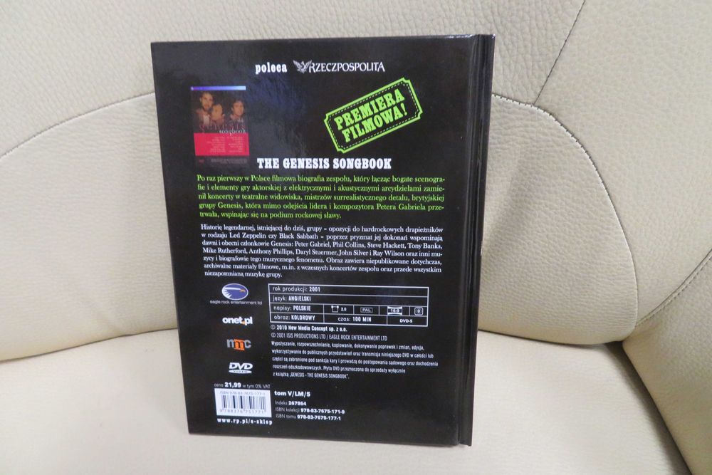 GENESIS -The Genesis Songbook- DVD+książka -używane , stan b.dobry