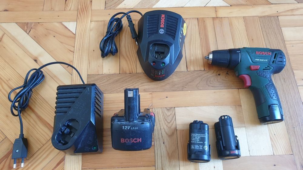 Зарядное Bosch AL1130CV, аккумулятор