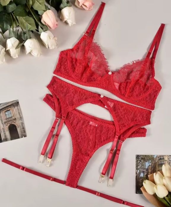 Еротичний комплект.Жіноча еротична білизна.Эротическое женское белье.