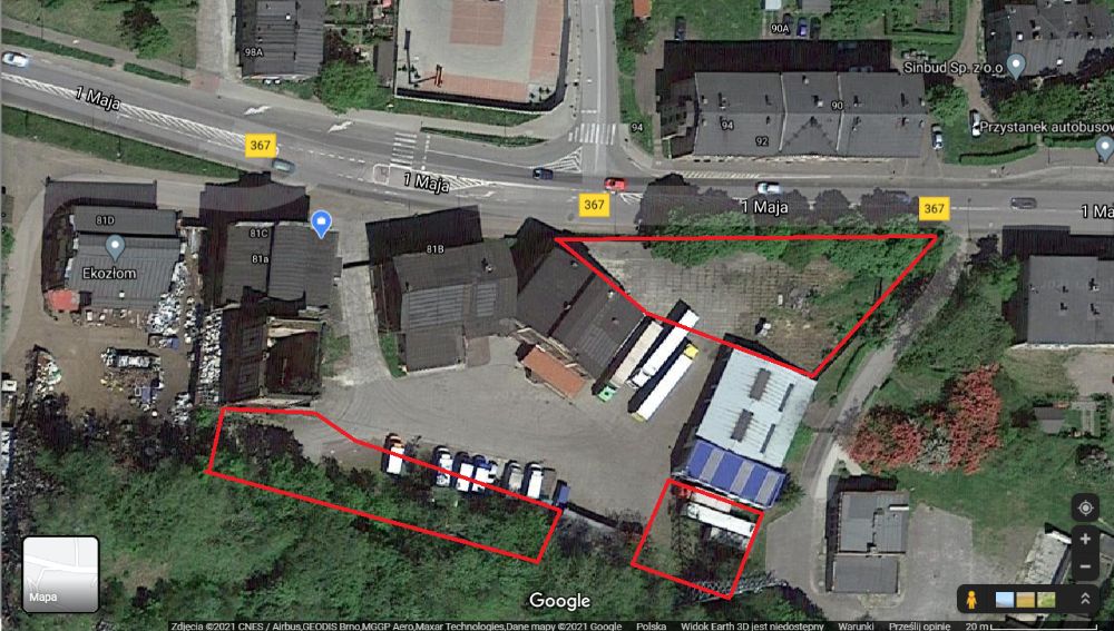 Wydzierżawię plac Centrum 200m2-1000m2 hala Warsztat STRÓŻ 24/7 komis