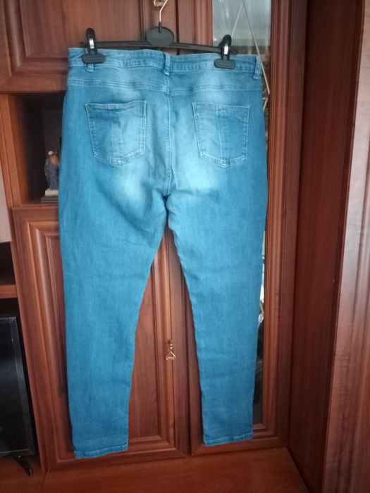 Джинси скинни великі голубі потерті Dorothy Perkins р.52-54-56