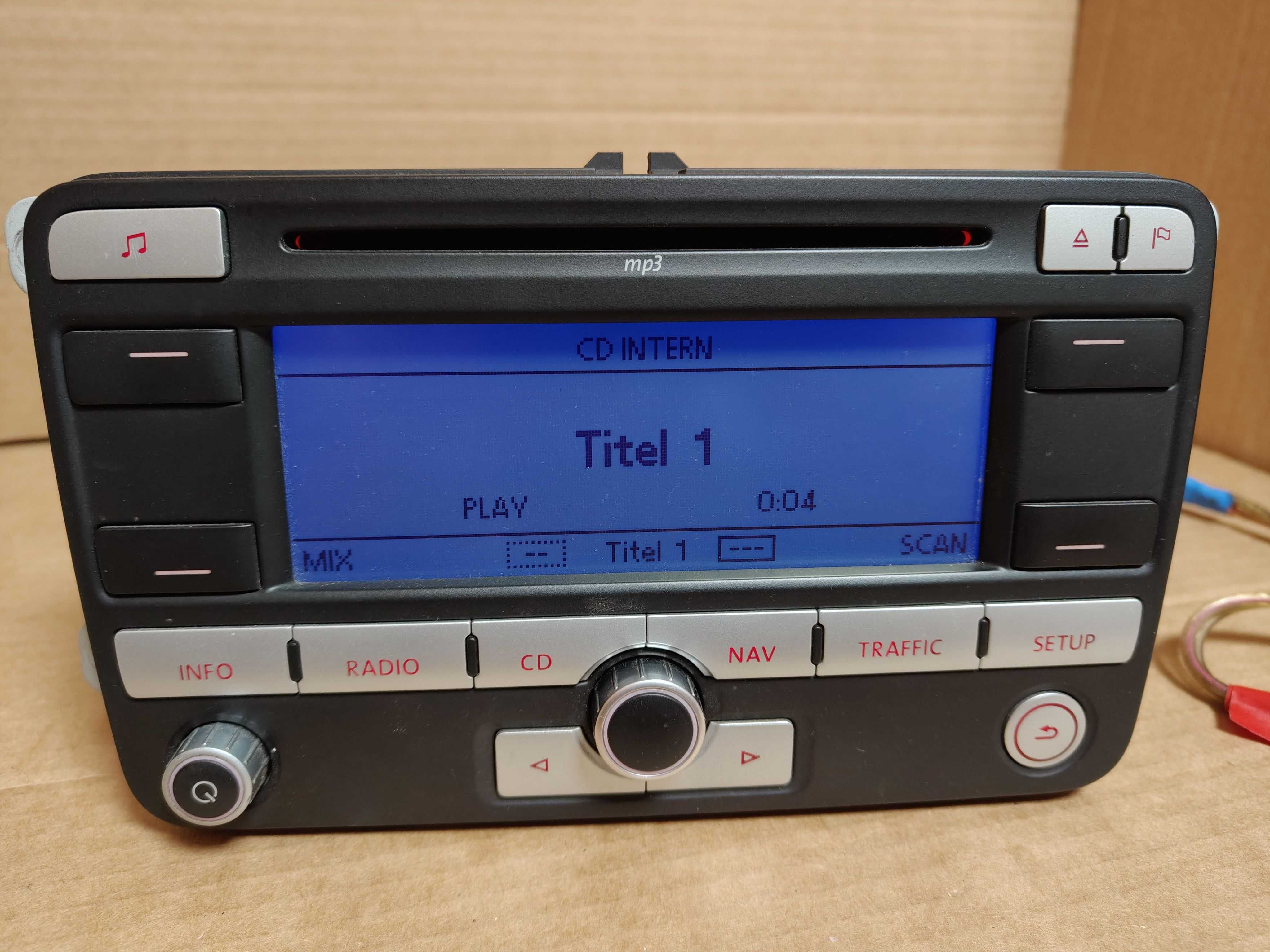 Radio VW RNS 300 Golf 5 Passat B6 Touran Caddy Eos z kodem