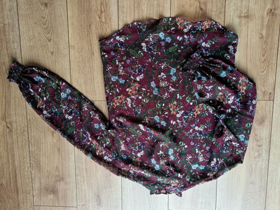 XS/S 157 Angelology koszula bluzka damska w kwiaty elegancka