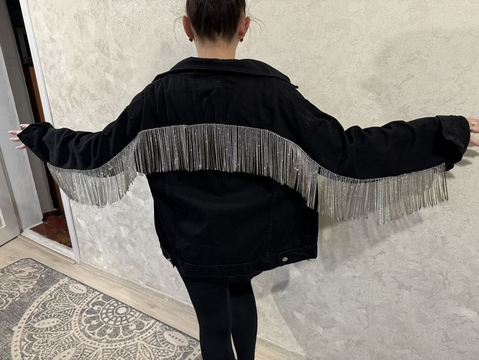 Пиджак камни джинс