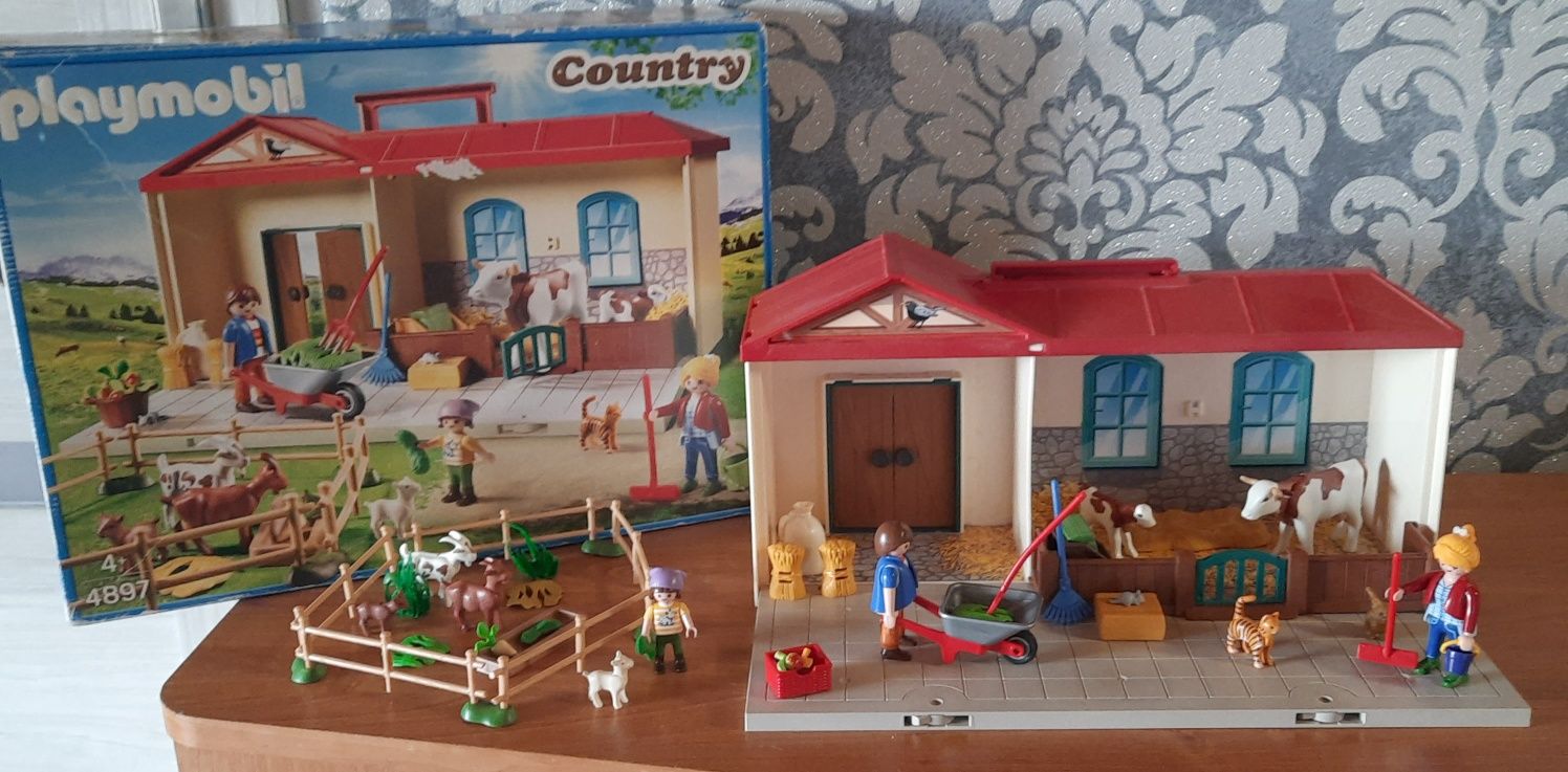 Playmobile farma, gospodarstwo z kartonem oryginalnym 4897