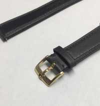 Fivela Buckle dourada para relógio Omega 16mm e Bracelete em pele 18mm