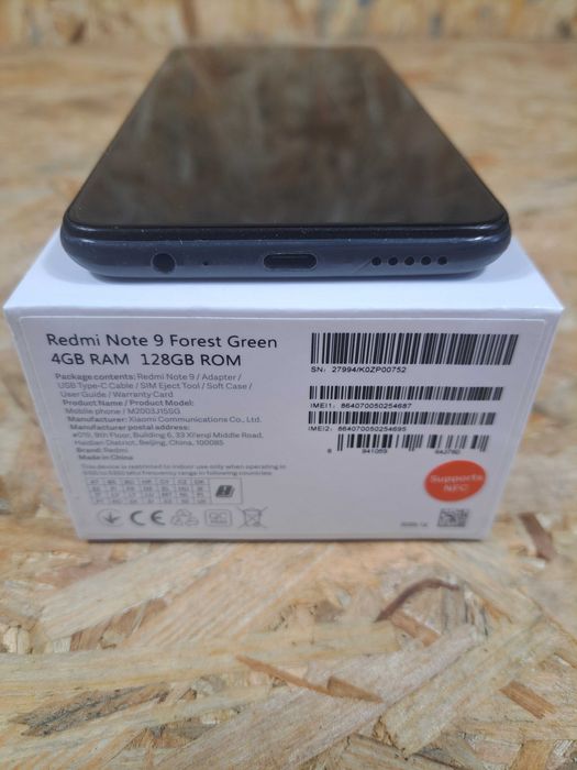 Xiaomi Redmi Note 9 – 4 GB RAM / 128 GB pamięci