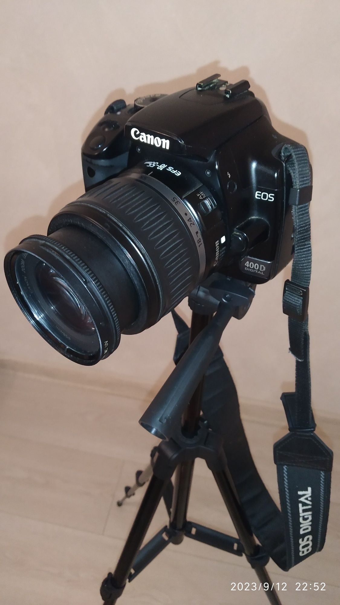 Canon +об'єктив+сумка+штатив