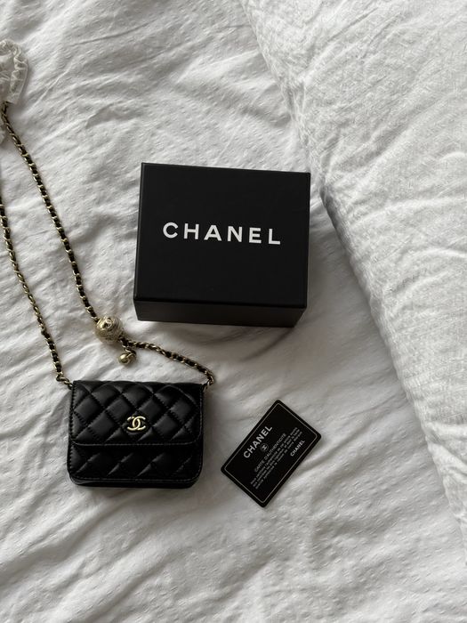 Сумка Chanel mini шкіра | чорна