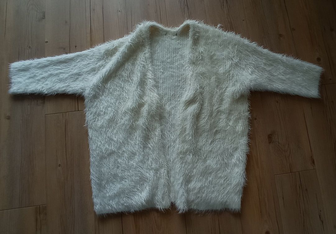 Sweterek sweter ślubny ecru kremowy miękki