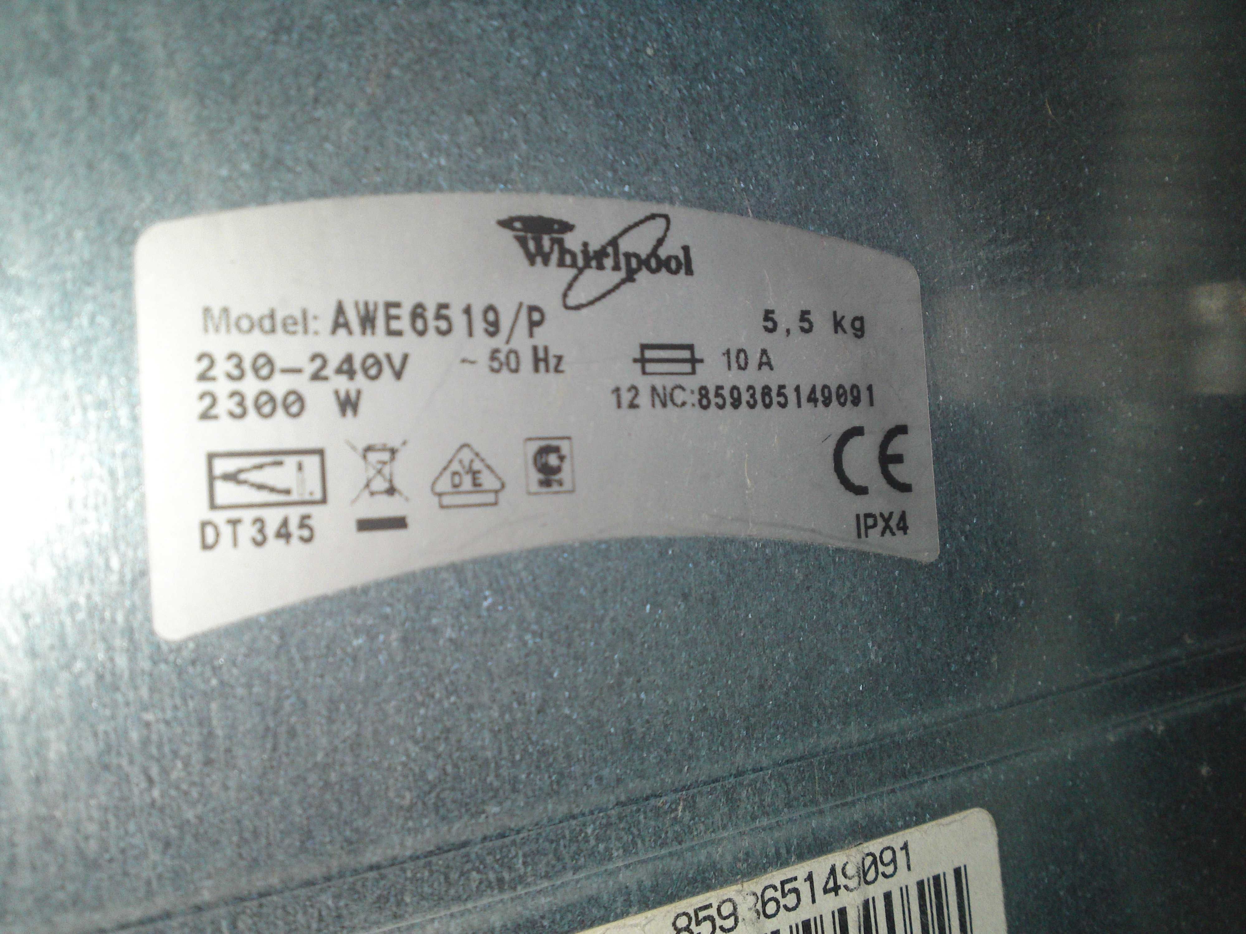 Whirlpool Części AWE 6519 AWA AWT AWD AWO PTL PWA zawór hydrostat itp.
