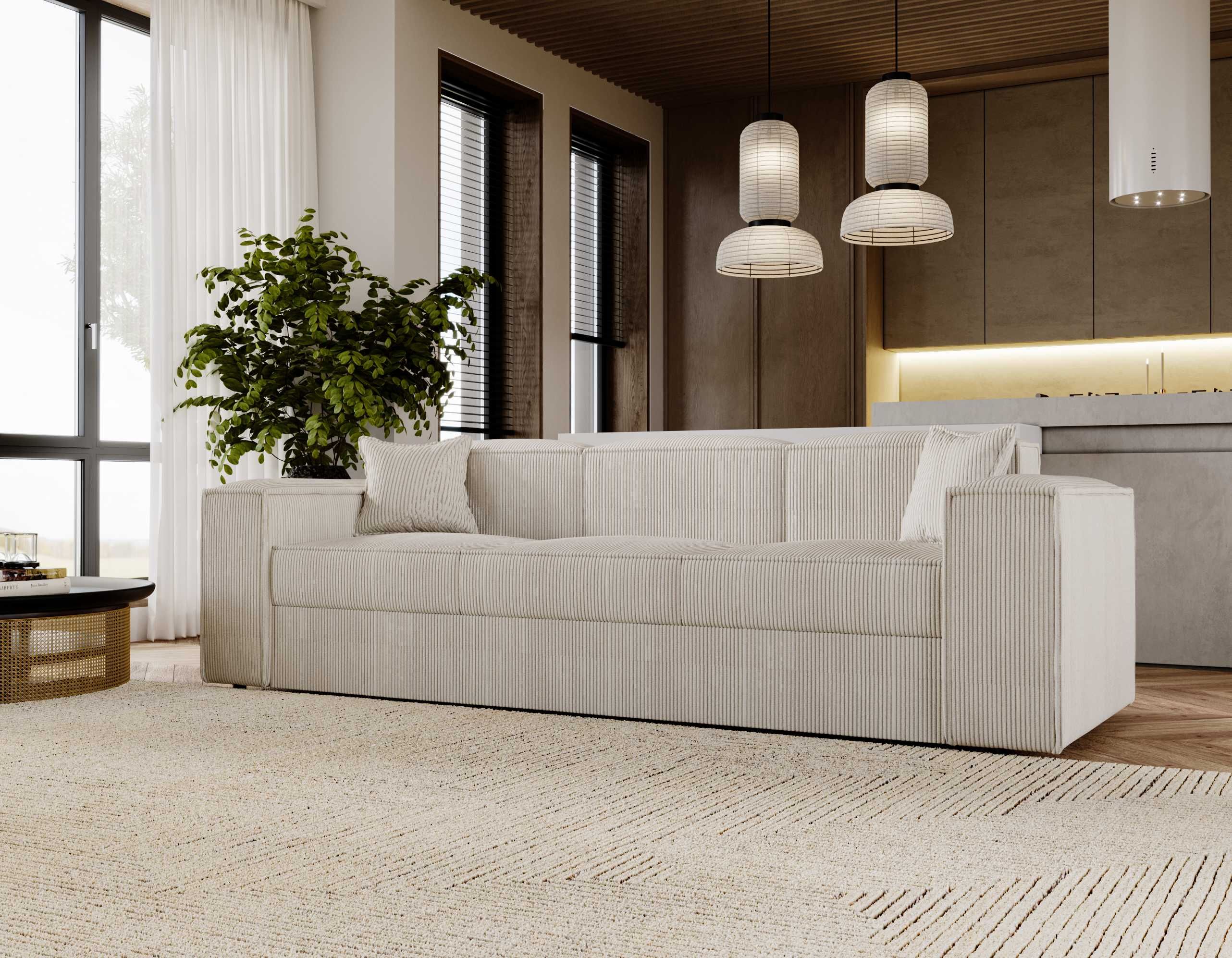 Sofa kanapa CLOUD Trzyosobowa wolno stojąca z funkcją spania