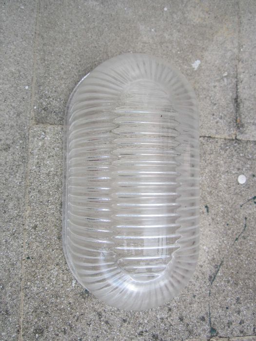 Vidro de substituição oval 16,5 x 9 cm para candeeiro