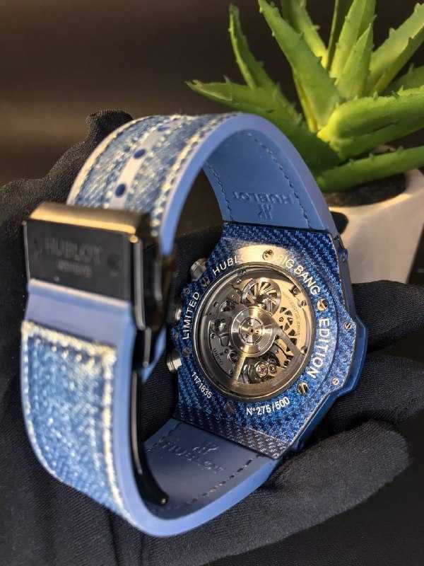 Швейцарские мужские часы Hublot  Unico Blue LE 411.YL.5190.NR.ITI15